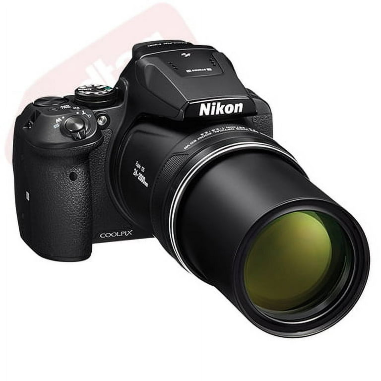 Nikon COOLPIX P900 Digital Camera 83x Optical Zoom Wi-Fi Black + 32GB  Bundle 