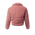 thumbnail image 3 of A2Y Women's Corduroy High Neck Quilted Puffer Jacket Mauve 2XL, 3 of 3