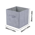 thumbnail image 3 of InsCrazy Toy Storage, Uncovered Clothing Toy Storage Box Desktop Storage Box Wardrobe Drawer Non-woven Fabric Storage Box, 3 of 5