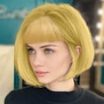 thumbnail image 5 of Short Human Hair Wig for Women Party Decoration 30cm Natural Looking Ladies Wig, 5 of 6