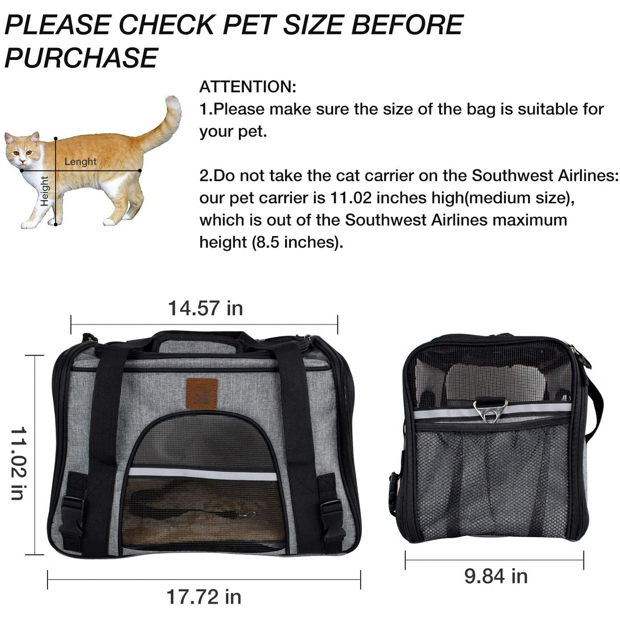 Plane Southwest Dog Carrier Dimensions Backpacks Allowed On Planes