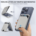 thumbnail image 2 of Cartera Wallet Deluxe Billetera Magnética para iPhone con MagSafe, Soporte Compacto de Cuero Sintético Negro – Porta Tarjetas Elegante y Minimalista, 2 of 6