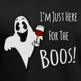 thumbnail image 3 of CafePress - Im Here For The Boos T Shirt - Women's V-Neck Dark T-Shirt, 3 of 4
