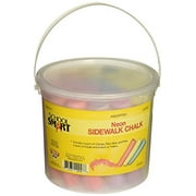School Smart Sidewalk Chalk - 1 pouce x 4 pouces - Pot de 20 - Couleurs fluo