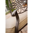 thumbnail image 6 of Hanover Outdoor Traditions 7-Piece Cast Dining Set with 6 Stationary Chairs and Umbrella with Stand, 6 of 10