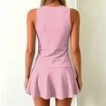 thumbnail image 6 of Womens Tankini Bathing Suit 2 Piece Swimwear with Sleeveless Tank Top and Flared Swim Skirt Modest Tummy Control Swimwear, M, 6 of 6