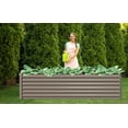 Garden Bed 8x4x2 ft Galvanized Steel RustResistant Planter Box for