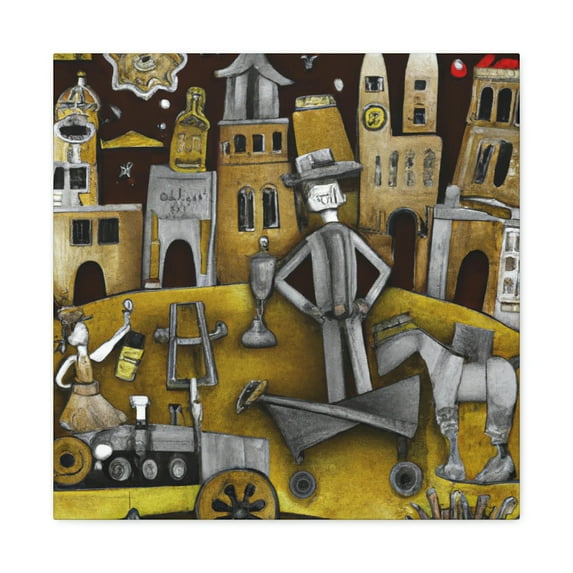 Pioneer Town Reflection - Canvas