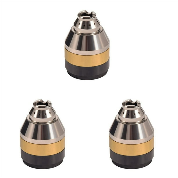 3X P80 Accesorios de Antorcha de Corte por Plasma Boquilla de Corte Protectora de Cobre Contacto de Soldadura Cubierta del Cortador Negro