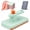 White, variant on Handheld Snap Grip Mini Mop Use Any Cloth - Convenient Cloth Changing Mini Mop for Home Use with Easy Tap Handle