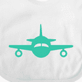 thumbnail image 4 of Inktastic Cute Teal Airplane Boys or Girls Baby Bib, 4 of 4