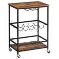 thumbnail image 1 of Carrito de bar VASAGLE ULRC087B01 con estante para vidrio y soportes para vinos, 1 of 9