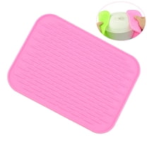 HEATSHAKING 1Set Pink Silicone Insulation Mat Heat Insulation Non Slip for Kitchen Use by Cooking Lovers