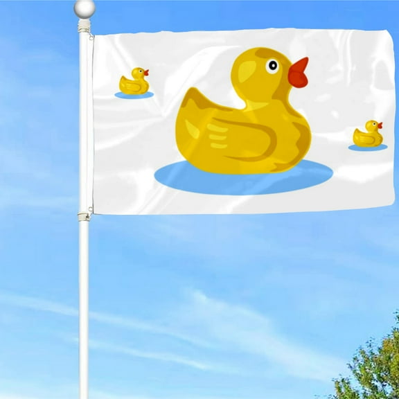 Bayyon Rubber Duck Flag Banner with Grommets 3x5Feet Man cave Decor 2