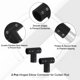 thumbnail image 3 of Conector de Varilla de Cortina de Esquina Uxcell, 2 Pcs Conector de Varilla de Cortina Tee para Varilla de 3/4", Negro, 3 of 5