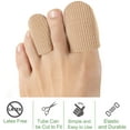 thumbnail image 3 of 10 Pack Toe Caps Close Finger Toe Sleeve Tubes Toe Protectors Gel Rubbing Tube to Prevent Bunions, Hammertoes, Callus, Corn, Blisters(Size L+M), 3 of 6
