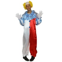 HPO Adult Men's Blue Clown Jumpsuit Costume | Multi Color Cosplay Medium Size Costume