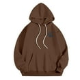 thumbnail image 6 of Women's Casual Hooded Sweatshirt for Fall and Winter – Cozy Pullover with Drawstring for Everyday Outings and School Coffee 2XL, 6 of 7