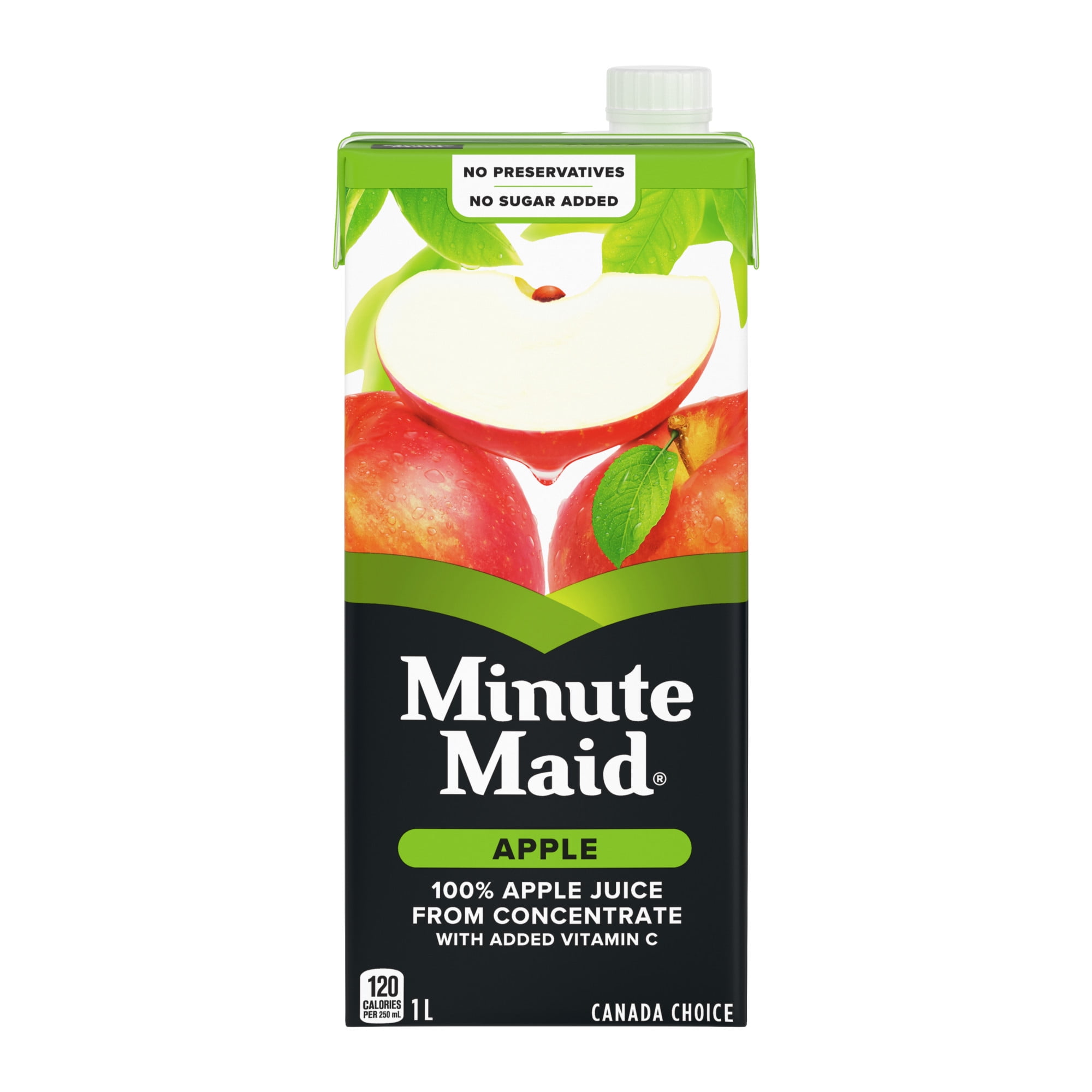 Minute Maid Apple Juice Carton, 1 Liter, L