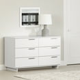 thumbnail image 1 of South Shore Cavalleri 6-Drawer Dresser for Adult, in Pure White, 1 of 12
