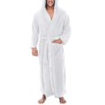 thumbnail image 1 of Mens Fleece Hooded Soft Bathrobe, 1 of 1