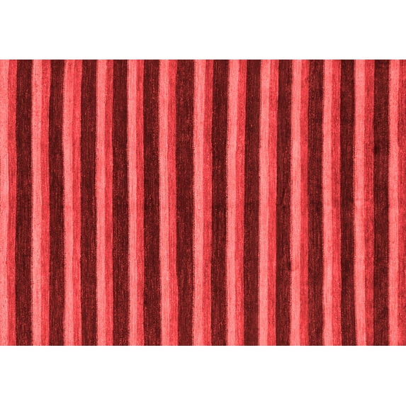 Ahgly Company Machine Washable Indoor Rectangle Abstract Red Modern Area Rugs, 4' x 6'