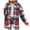 Red, variant on Womens Winter Coats, Womens Flannel Plaid Shirts Jacket Shacket Coats Casual Button Down Shirts Blouses