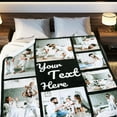 thumbnail image 5 of Personalized Blankets for Adults with 10 Photos and Words | Extra Large Customized Blanket for Bed | Customizable Picture Blankets for Birthday Gift 60"X80" Blankets, 5 of 5