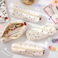 thumbnail image 2 of Large Capacity Pen Bag INS Floral Print Multifunctional Pencil Case Pen Box School Office 05, 2 of 6