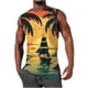thumbnail image 1 of Tank Top para Hombres Botón de Impresión Casual de Cuello Redondo Tank Top, 1 of 4