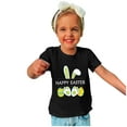 thumbnail image 4 of Besolor Toddler Kids Happy Easter T-Shirts Bunny Graphic Crewneck Short Sleeve Cute Summer Tee Tops for Boy Girl, 4 of 4