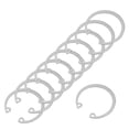 thumbnail image 1 of Uxcell Internal Retaining Rings, E-Clip Snap Ring 304 Stainless Steel Internal Circlip for Automobile mm 40, 1 of 7
