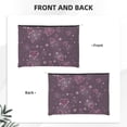 thumbnail image 3 of Fotbe Snowflakes and Hearts Reusable Cosmetic Bag Makeup Bag for Women Large Travel Cosmetic Pouch Girls' Make Up Organizer, 3 of 8