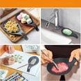 thumbnail image 4 of Silicone Soup Spoon Pad Heat Insulation Mat, Easy to Clean Kitchen Spoon Rest for Countertop, Dish Pad and Spoon Support(Black), 4 of 6