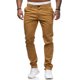 thumbnail image 2 of Pantalones slim fit de color liso para hombre, cintura media, largo completo, con bolsillos - Ropa de diario/casual (M-XXXL), 2 of 7