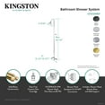 thumbnail image 4 of Kingston Brass CCK2130BEX Essex Wall Mount Shower Combo, Matte Black, 4 of 6