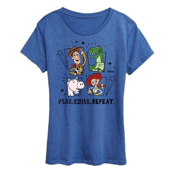 Toy Story - Play Chill Repeat - Women's Short Sleeve Graphic T-Shirt