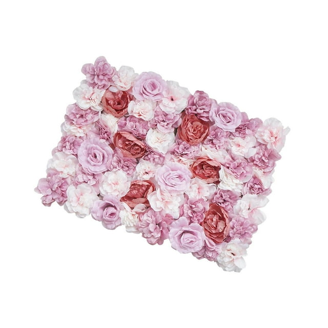 serony Flower Wall Decor 3D Flower Wall Panel Silk Flowers for Wedding Backdrop A