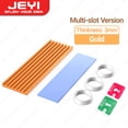 thumbnail image 1 of M.2 SSD Heatsink Aluminum Cooler Multi-version NVMe Radiator with Thermal Pad, Dust Paper for PS5/PC/Laptop M2 2280 SSD 3mm Slot Gold, 1 of 6