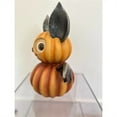 thumbnail image 6 of Cute Bat Pumpkin Figurine Resin Statue for Garden Shelf – Tabletop Halloween Party Supplies for Adults, Fall Room Decor, Outdoor Display - Orange, 6 of 7