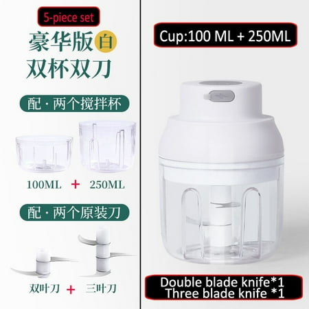 

Wireless Electric Garlic Press Household Portable Mesh Device Mini Meat Grinder Baby Supplement Food Mixer USB Manual Press