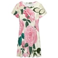 thumbnail image 3 of Floral Women's Dress Short Sleeve Summer Sundress Summer Women Clothes, 3 of 7