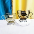 thumbnail image 2 of Coffee Pod Holder Minimalist Large Capacity Iron Ergonomic Handle K Cup Organizer for Counter, 2 of 10