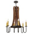 thumbnail image 4 of Meyda Tiffany 157624 Barrel Stave 6 Light 30" Wide Taper Candle Style Chandelier, 4 of 4