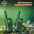 thumbnail image 5 of GOCOM G2 FRS Walkie Talkies for Kids & Adults IPX4 Waterproof Long Range Two Way Radios (G2 3pack), 5 of 7