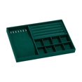 thumbnail image 2 of Suncoda Ornament Storage Box, Dark Green Jewelry Storage Box Ring Bracelet Necklace Classification Storage Box Bracelet Pendant Display Props Earring Jewelry Tray 13.77 X 29.4 In, 2 of 6