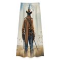 thumbnail image 4 of Western Cowboy Style Women's Casual Wide Leg Pants Comfort Pockets Elastic Waist Loose Fit Pants, 4 of 7