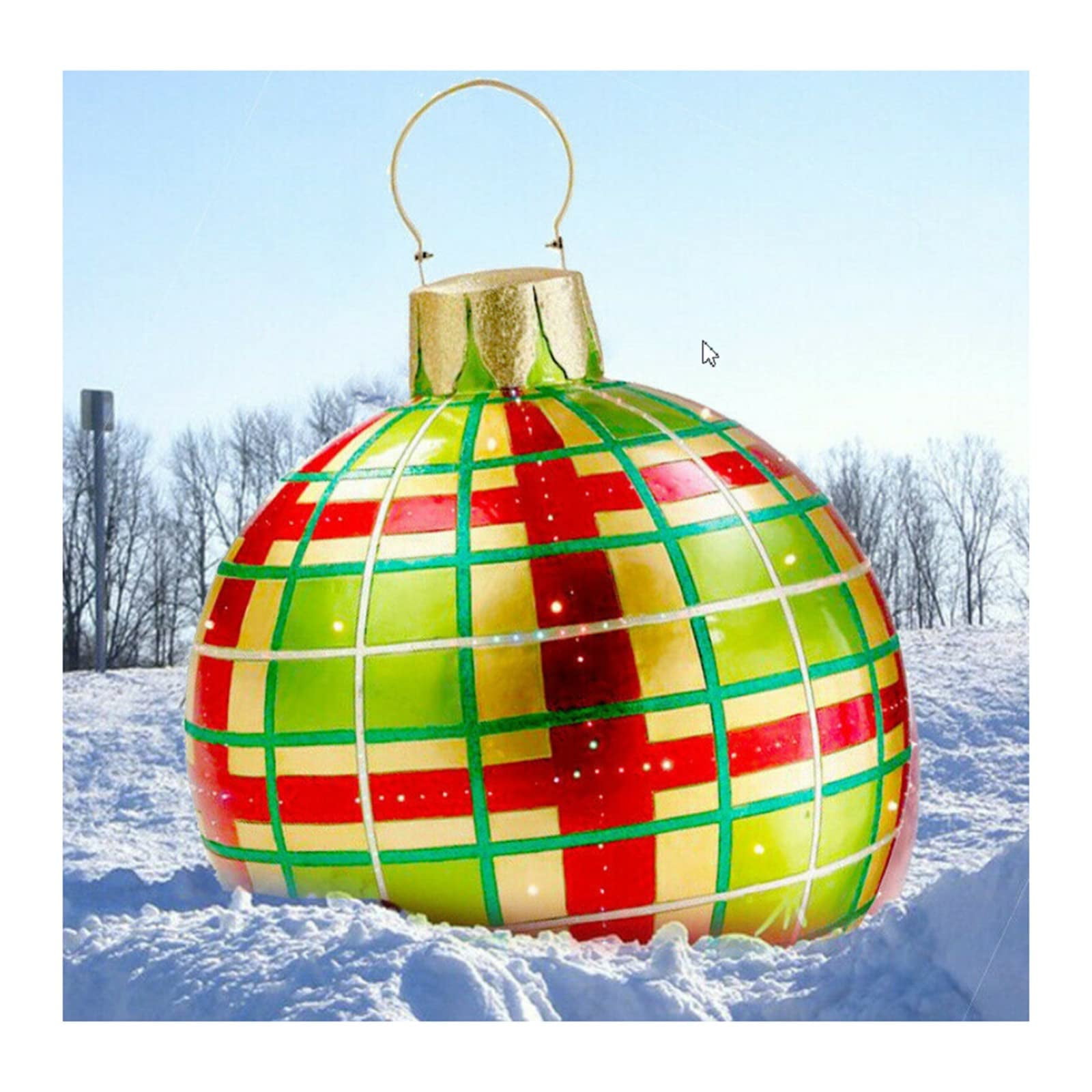 Outdoor Christmas Inflatable Decorated Ball, Giant Christmas PVC Inflatable Ball Christmas Tree