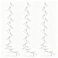 thumbnail image 2 of Christmas Tree Crystal Ornaments, Clear Acrylic Teardrop Hanging Branches, Sparkling Icicle Style Decor, Pearl Bead Garland for Xmas Tree, Winter Wedding & Holiday Party Decor 47Inch, 2 of 6