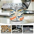 thumbnail image 6 of Yayeee Ashtray with Lid for Cigarette Smokeless Stainless Steel Home Ash Holder, Blue Sardines Pattern, 6 of 7